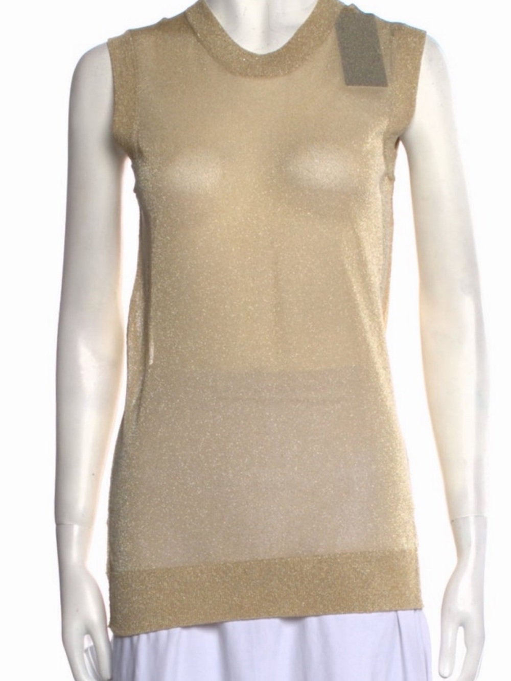 Dolce & Gabbana gold sleeveless top